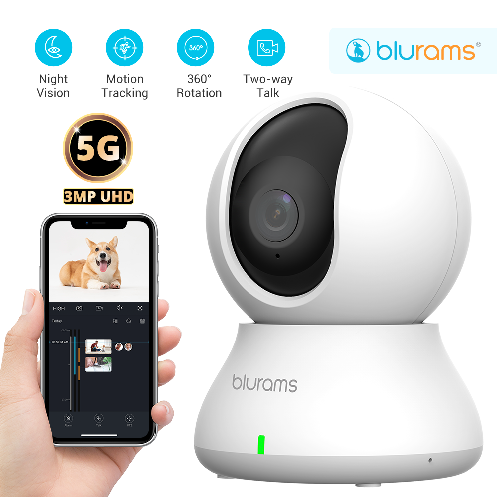 Eufy Camera E220 - Cámara interior Blurams 2K 5GHz/2.4GHz para