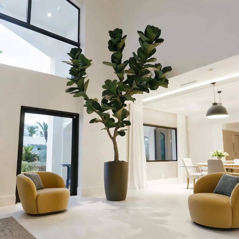 Plantas artificiales Planta en - Ficus Lyrata Tree reseña y precio