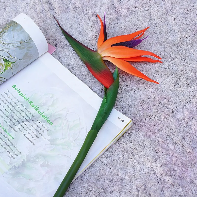 Flor artificial de tacto real, - Bird Paradise Strelitzia reseña y precio