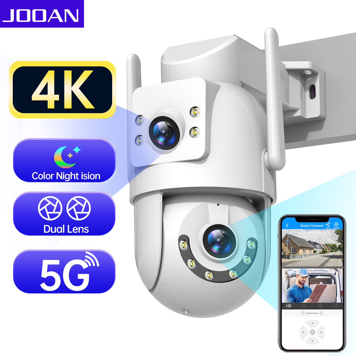 Jooan 4K 8MP HD Wifi cámara PT - Eufy Camera E220 reseña y precio