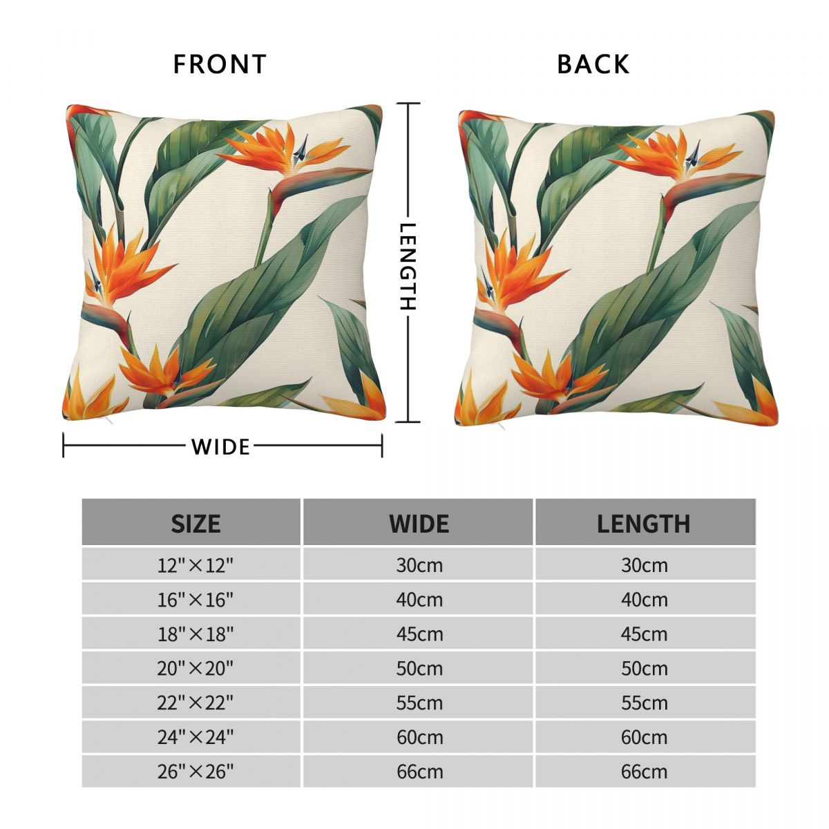 Funda de almohada cuadrada Bir - Bird Paradise Strelitzia reseña y precio