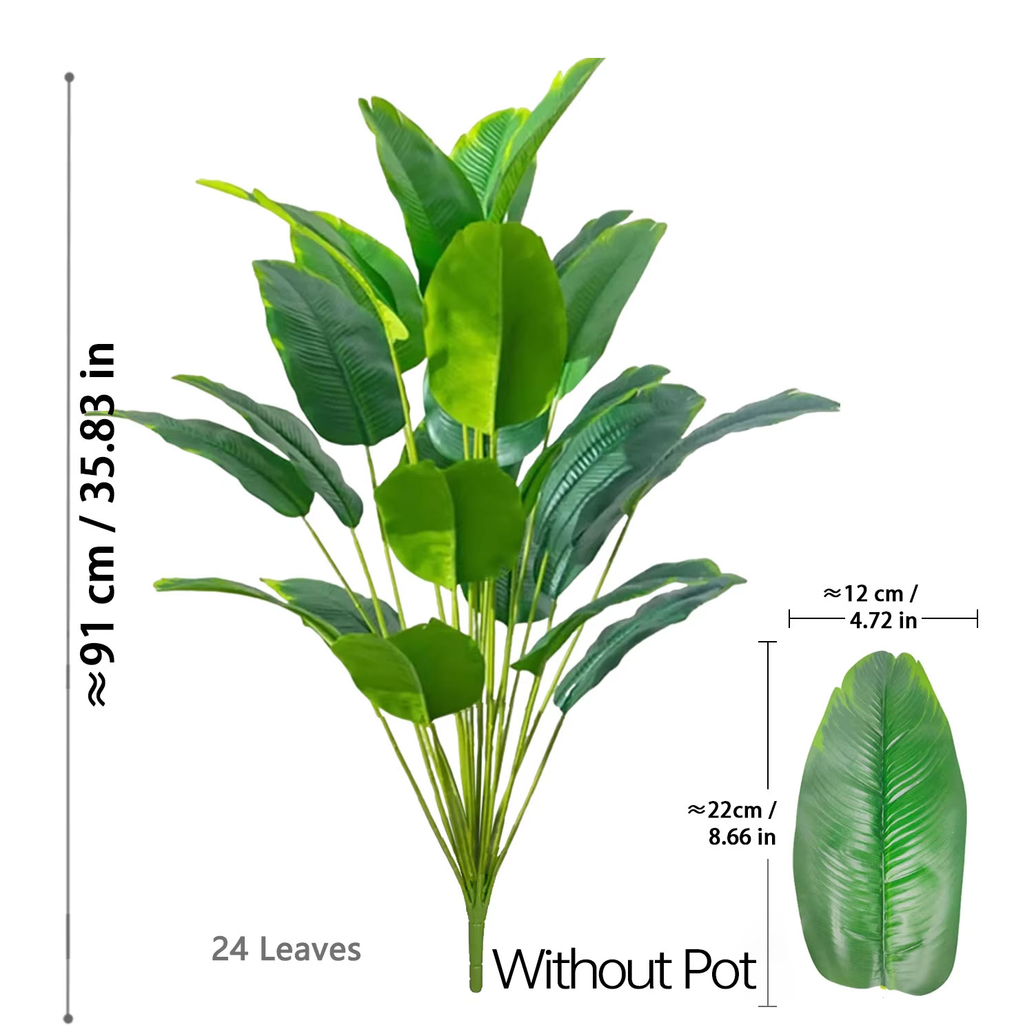 Plantas Artificiales de 67-112 - Ficus Lyrata Tree reseña y precio
