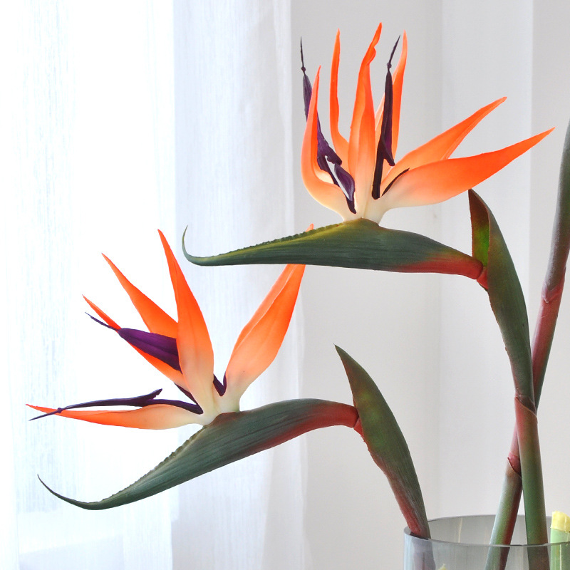 3 piezas de flores artificiale - Bird Paradise Strelitzia reseña y precio